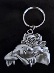 RAWCLIFFE WARNER BROS '95 "TASMANIAN DEVIL" PEWTER KEY CHAIN OR BAG CHARM #K1480 - Picture 1 of 5