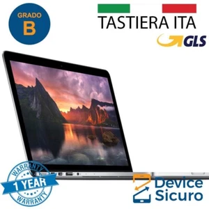 APPLE Macbook Pro 13" Retina core i5 2015 SSD 240Gb rigenerato AB ricondizionato - Foto 1 di 1