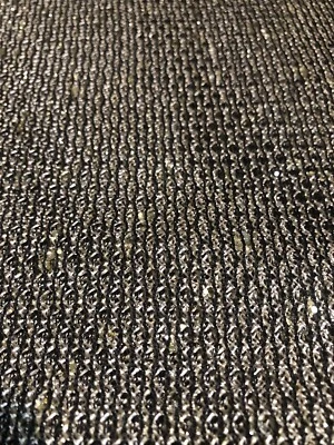Gold Silver Taupe Glitter mesh Chainlink Look Stretch Knit fabric 4 yard X 64” - Image 1 of 4