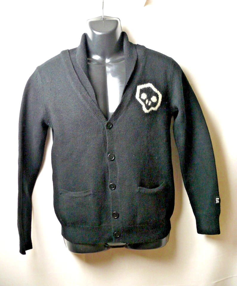 Cárdigan de moda de lana Galliano vintage - negro - talla S Foto 1 de 4