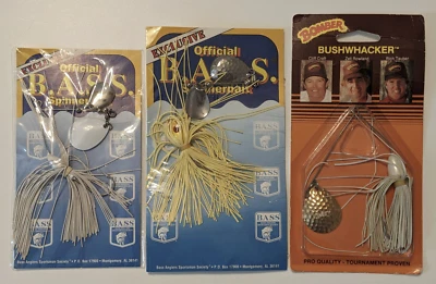 Nuevo 2 Oficial B.A.S.S. Spinnerbaits y Bomber Bushwhacker Spinnerbait Sellado Foto 1 de 4