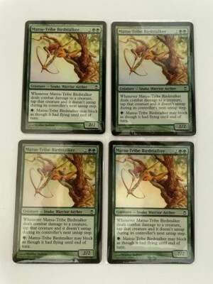 MTG 4X FOIL SAVIORS OF KAMIGAWA MATSU-TRIBE BIRDSTALKER NM MAGIC THE GATHERING - Image 1 of 4