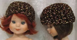 Made to fit 14" BETSY McCALL #07 Handmade Crochet Coffee HAT, CAP - Picture 1 of 2