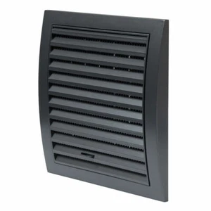 Rejilla de ventilación de aire 190 mm x 190 mm con marco de montaje y tapa plana con obturador - Imagen 1 de 7
