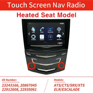 Radio de navegación con pantalla táctil para Cadillac 2013-2020 ATS CTS SRX 23243166 CUE sistema - Imagen 1 de 12