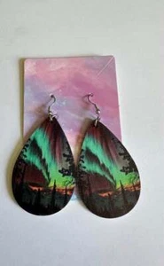 Boho Ohrringe Holz Western Bergblick - Bild 1 von 1