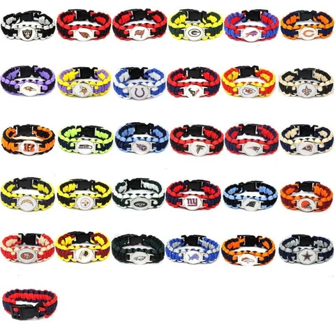 NFL team paracord Bracelet pick your team--FREE SHIPPING Cover