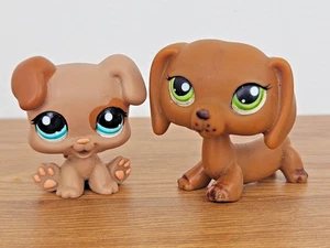 Littlest Pet Shop Auténtico Dachshund #139 Genuino LPS y cachorro #1482 ¡Raro! - Imagen 1 de 19