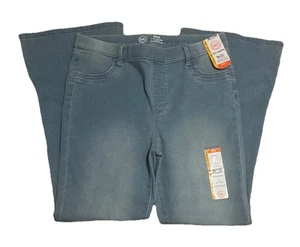 Pantalones de mezclilla Wonder Nation acampanados talla grande L 10-12 cintura elástica 2105 nuevos con etiquetas - Imagen 1 de 6