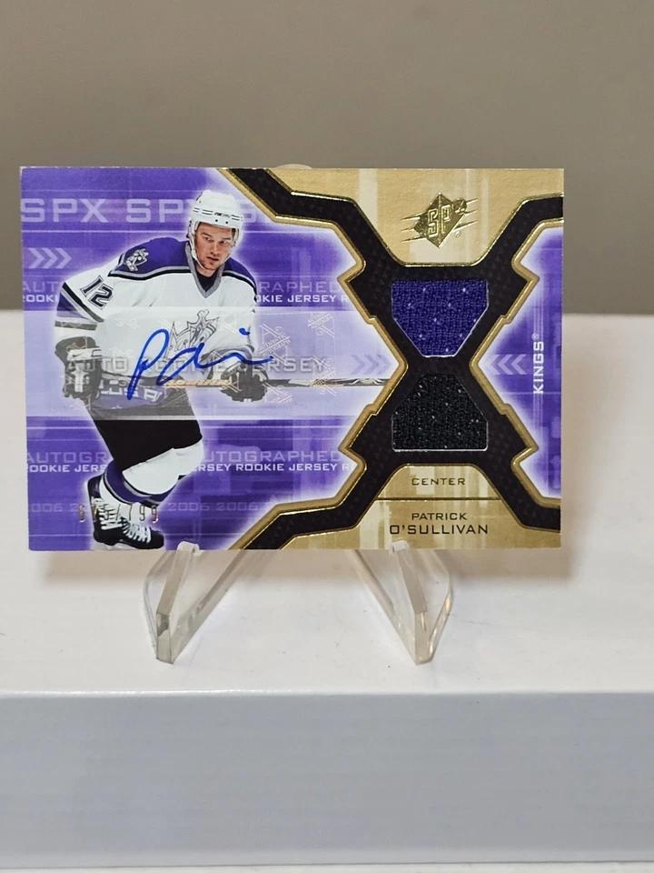 2006 07 UD SPx 675/799 Patrick O'Sullivan Dual Patch Rookie Autograph Card #188 - Image 1 of 4