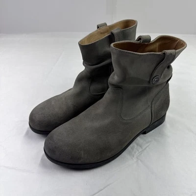 Botas holgadas Birkenstock Sarnia de gamuza encerada botines cremallera para mujer talla 40L (US 9) Foto 1 de 4