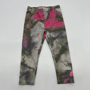 Nike Dri-Fit Leggings Toddler Girls Size 2T Splash Multicolor Logo..#30914 - Picture 1 of 9