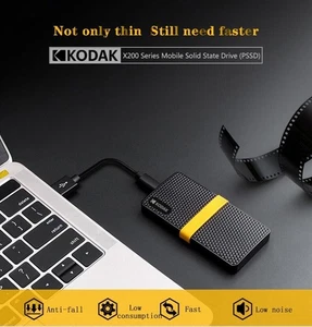 Kodak 1TB SSD - Tragbare USB Typ C Externe Festplatte - Neu Klein Praktisch - Bild 1 von 6