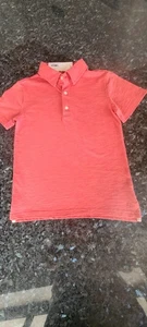 JANIE & JACK SOFT ORANGE HEATHER POLO  - - 3 BUTTON CLOSURE - BOYS' SZ 7 NWT - Picture 1 of 6
