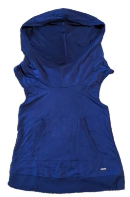 Zobha Women's Sleeveless Athletic Hoodie Size small S Navy Blue - Image 1 of 3