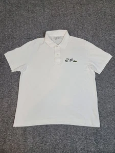 Lacoste × Peanuts Snoopy Men Tennis Golf Polo Shirt Size M White Limited Edition - Picture 1 of 13