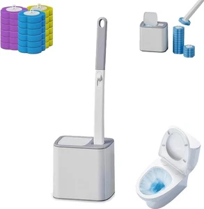 Snofrid Einweg-Toilettenbürste, leistungsstarke Reinigung verlängerter Griff - Picture 1 of 16