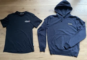Original Napapijri Kuputzenpullover (dunkelblau) + T-Shirt (schwarz) Größe S - Bild 1 von 1