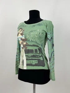Custo Barcelona Love Overprint Long Sleeve T-Shirt - Picture 1 of 10