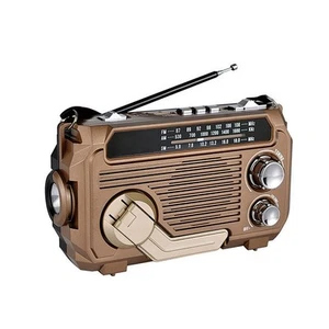 Hand-cranked Radio Solar Charging Radio Outdoor Camping 57mm Powerful Speaker - Picture 1 of 12