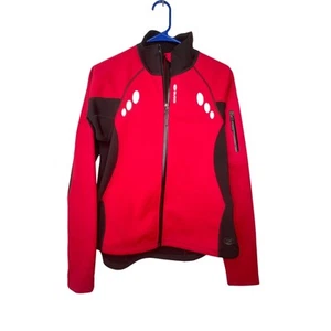 Sugoi Women's Large Red Soft Shell Cycling Jacket Polyester Spandex - Picture 1 of 8
