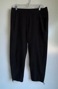 Pantaloni neri CHICO'S Zenergy UPF Neema Bungee Crop taglia 1 = taglia US 8 - Foto 1 di 14