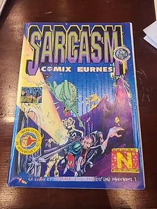 Sarcasm Comix French Underground With 2 Original Drawings Grr Ness - Picture 1 of 3
