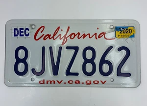 2010s License Plate 8JVZ862 Expired Dec 2020 Vtg Car Truck Auto Tag - Picture 1 of 2