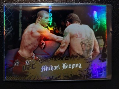 Michael Bisping #60 2010 UFC Main Event Thick Gold Parallel - Image 1 of 2