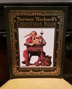 NEW NORMAN ROCKWELL'S CHRISTMAS BOOK RARE LEATHER BOUND EDITION BY ABRAMS