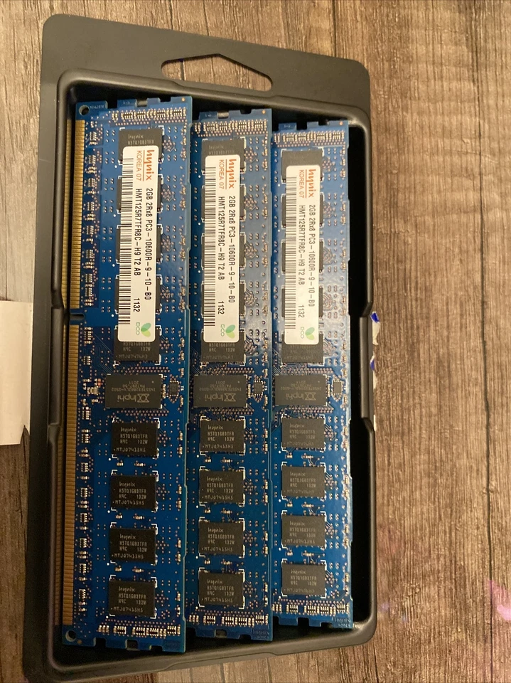 HP 50133-001 3 x 2GB PC3-10600R DDR3 SDRAM Server Memory HP-500202-061 - Image 1 of 1