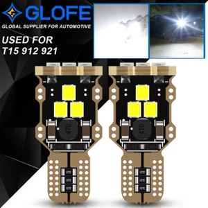 GLOFE 921 912 T15 LED Reverse Backup Lights Bulbs Error free 6000K Super Bright - Picture 1 of 12