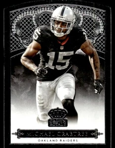 2015 Panini Crown Royale Michael Crabtree Oakland Raiders #55 - Picture 1 of 2
