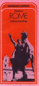 1971 American Express Rome Italy Travel Guide Brochure Map - Picture 1 of 3
