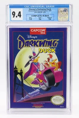 Disney's Darkwing Duck (Nintendo, NES 1992) Not WATA - Complete CGC 9.4 CIB!!! - Image 1 of 2
