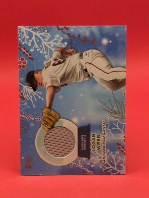 2023 Topps Holiday - Relics #RC-LW Logan Webb (MEM) - Image 1 of 2