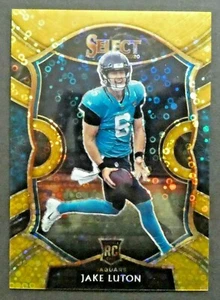 2020 Panini Select Gold Disco Prizm Concourse RC Jake Luton #98 Jaguars 06/10 - Picture 1 of 10