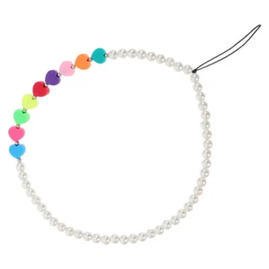 Heart-shaped Mobile Phone Chain Bracelet Strap Cellphone Lanyard - Zdjęcie 1 z 12