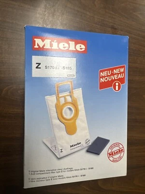 Miele Type Z S170i S185 (5) Vacuum Cleaner Bags & (1) Dust Filter 5294741 - Image 1 of 3