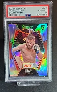 2022 Rafael Fiziev ROOKIE UFC SELECT SILVER PRIZM PREMIER LEVEL PSA 10 ! - Picture 1 of 2