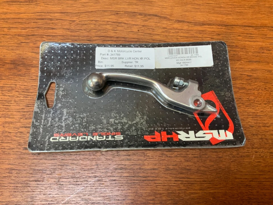 Palanca de freno delantera MSR 341789 Honda XR250R/350R/600R ¡Nueva! Foto 1 de 2