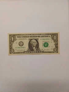 Dollar Bill Star Note Error - Picture 1 of 9