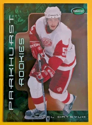 PAVEL DATSYUK ROOKIE 2001-02 PARKHURST 495/500 ROOKIE #254 HOF RED WINGS - Image 1 of 4
