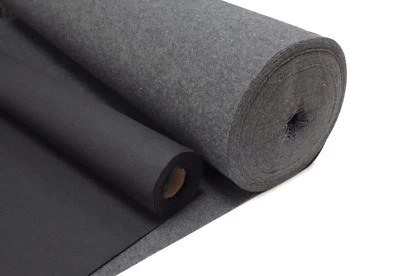 SELBSTKLEBEFILZ BY AH HOFFMANN GMBH Filz Meterware 2mm stark selbstklebend - KFZ Audio Filz schwarz anthrazit