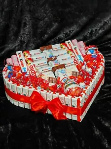 Kinder Geschenk Torte Herz Schokolade Geburtstag Hochzeit Vatertag Muttertag - Bild 1 von 1