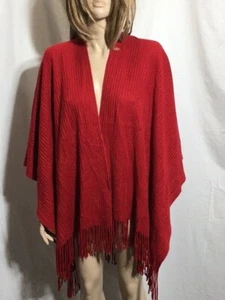 Women's NWT Cejon Basic Ribbed Knit Ruana Wrap Scarf Ribbed One Size - Picture 1 of 8