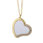 Necklace With Sublimation Disc Picture Bezel Necklace With Chain Fashion Jewelry