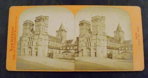 Antike Stereo Ansicht Stereo Ansicht Karte Caen Abbbaye Aux Dames Normandie Frankreich 1876  - Bild 1 von 4