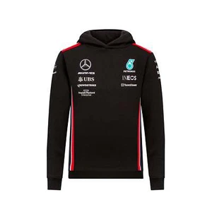 Mercedes AMG Petronas F1 Team Kids Black Hoodie - Picture 1 of 2