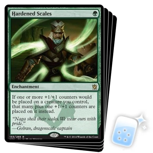 HARDENED SCALES X4 Khans Of Tarkir KTK Magic MTG MINT CARD - Image 1 of 1